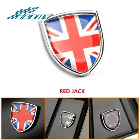 Shield Cover Metal Emblem Badge Stickers Decals For Mini Cooper Countryman Clubman F54 F55 F56 R55 R
