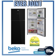 Beko RDNT371E50VZGB Top Freezer 340L Fridge (Glass Black) [2 ticks]+ free disposal