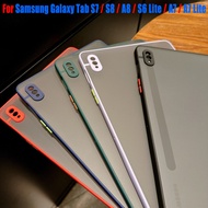 For Samsung Galaxy Tab S7 S8 11.0 X700 Tab A8 10.5 X200 Tab S6Lite 10.4 P610 TabA7 10.4 T500 Tab A7Lite T220 Tab A 8.0 T290 Semi-transparent Matte Soft Silicone Skin Feel Cover