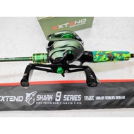 EXTEND SHARK 9 SERIES COMBO SET BAITCAST /  EXTEND SHARK 9 SERIES SPINING COMBO