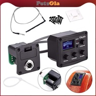 [PETSOLA] Ukulele Piezo Pickup with Preamp Spare Parts Professional Guitar Pickup