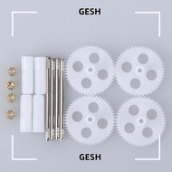 GESH Gearsets Motor Gear, Plastic&Copper White RC Quadcopter Drone Spare Parts,  Durable Aircraft Ro