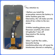 XD 6.6 "จอ LCD แบบดั้งเดิมสำหรับ Tecno Pop 7 Pro จอ BF7แอลซีดีแสดงผลหน้าจอสัมผัสประกอบแผงหน้าจอทัชสก
