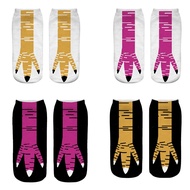 Flip-Flops Socks Funny Funny Chicken Claw Funny Socks 3D Printed Socks 10.8