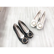 Queep Shop High Heels Loafers Korean Leather High Heels Beige High Heels