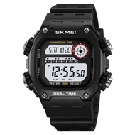 SKMEI 2126 Top Brands Digital Mens Waterproof Electronic WristWatches Fashion PU Band Sports Watch (