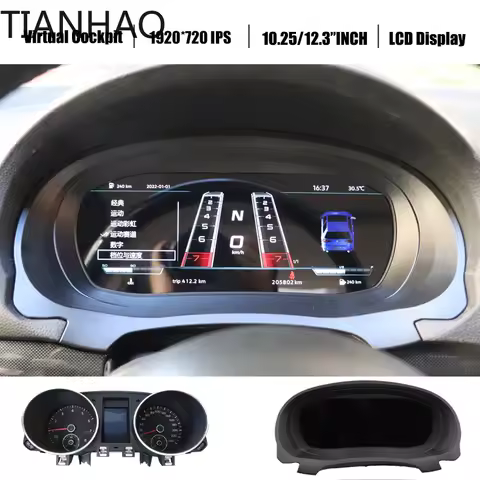 Digital Virtual Cockpit Instrument Cluster For VW Polo PASSAT CC B8 GOLF Tiguan Scirocco Jetta T6 Am