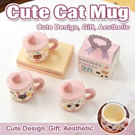 birthday gift for women cute mug aesthetic mug ceramic mug cute coffee cup cat mug mug cute mug tumb