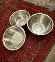 不銹鋼/不鏽鋼  多功能盆具/盆煲 調理盆 stainless steel pot 火鍋 盆菜 揉麵 洗菜洗生果，玻璃鍋蓋 glass pot lid