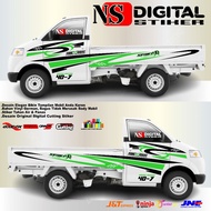 STICKER STICKER CUTTING MOBIL PICK UP APV BISA REQUEST NAMA DAN GANTI WARNA