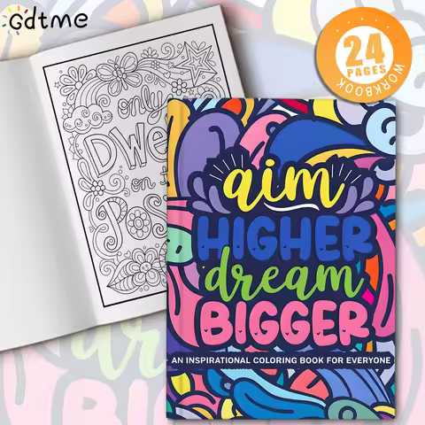 1pc Art Coloring Book 24 Page For Adults Gift For Birthday Party Relieve Stress Kill Time Graffiti P