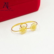 AIHUA Cincin Bajet Bunga Minimalist Cincin Bajet Cincin Minimalist Emas 916 Tulen