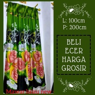 Gorden Pintu dan Jendela Kamar Tidur Bahan Katun Polymicro Halus dan Tebal Ukuran 100 x 200 cm