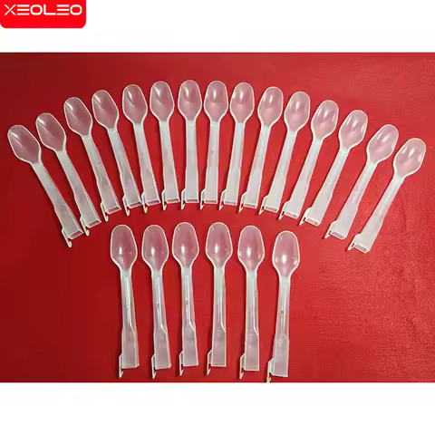 XEOLEO Disposable Plastic Ice Cream Spoon Mcflurry Spoons 1000pcs/box Suitable Mcflurry Ice Cream Ma