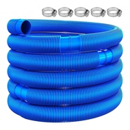 6. Swimming Pool Hose Diameter 32 Mm with Hose Clamp Swimming Replacement Pipe Pool Cleaner Tool