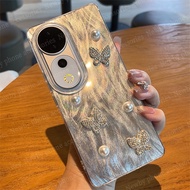 Vivo V50 V40 Y200 Case Vivo V40 Pro Case Vivo V40 Lite Gradient Feather Blue Butterfly Phone Case Sh