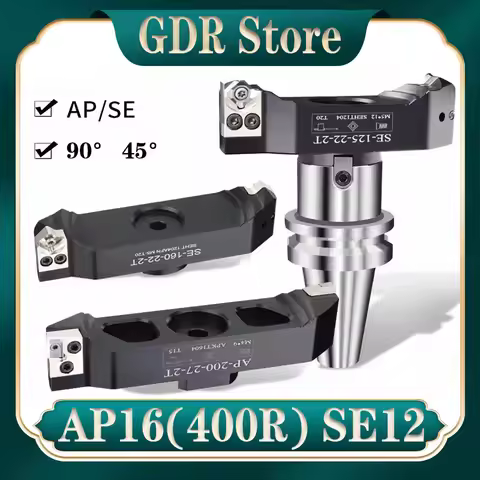 GDR AP SE AP16 End milling cutter tool 90 ° 45 ° KM12 400R 50 22 27 32 right angle double edge bridg