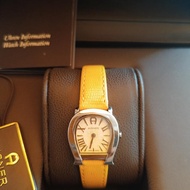 preloved jam tangan Aigner verese a45200 yellow original watch