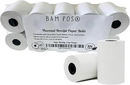 BAM POS 2 1/4" x 85' Thermal Receipt Paper - BPA Free, Shrink Wrapped Rolls - Compatible With Clover