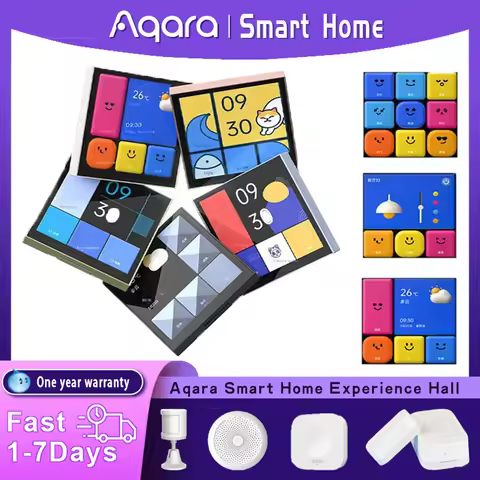 2024 Aqara Smart Switch S1E Touch Control 4" Full LED Timer Calendar Power Statistics Scene Setting 