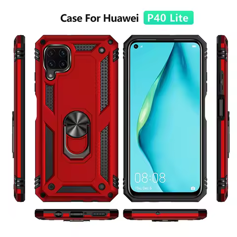 Shockproof Cover For Huawei P40 Lite Case Ring Holder Phone Case For Huawei Nova 6 SE 7i Nova6 6SE N