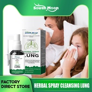 South Moon Herbal Spray Cleansing Lung Throat Spray Lung Cleaning Detoxification Quit Smoking Relieve Sore Throat Inflammation Mouth Clean Herbal Herbs Cleansing&amp;throat Relief Mouth Spray For Smokers Clear Nasal Congestion Anti Snoring Solution Stop Snore