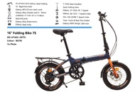 Sepeda Lipat Folding Bike Odessy Ritz Steel 16" 7Speed