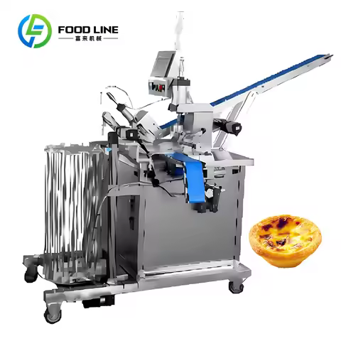 customize Automatic Egg Tart Shell Forming Machine Tart Skin Press Dough Molder for Bakery Pastry Pr