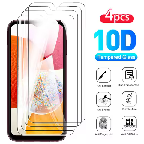 4PCS 9H Tempered Glass Case For Samsung Galaxy A14 Protective Glass For Samsung Sumsung A54 A34 A14