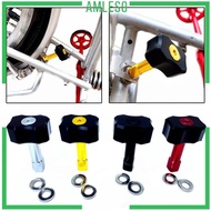 [Amleso] Folding Seat Pipe Stopper Alloy Bike Parking Tray Seat Tube Block for Bikes, 45x30x20mm