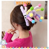 WEY Hair Claw, Plush Cartoon Hair Claw Clip, Furry Headwear Cute Hair Clip Headdress Women Claw Clip