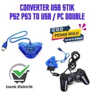 PS2-PS3 DOUBLE Converter (2 SLOTS) PS2-PS3 double Converter USB 2 Slot PS2 to PS3 PC Stick Double Co
