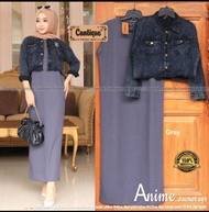 ANIME JACKET SET JAKET DAN DRESS