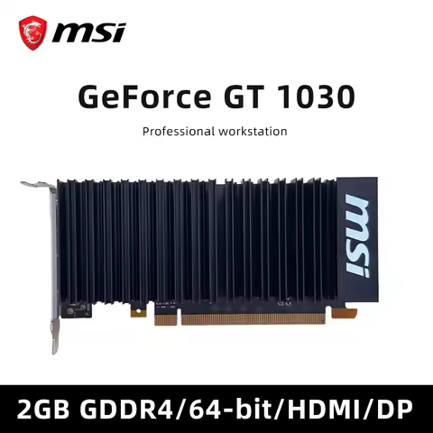 GeForce GT 1030 2GB GDDR4 & GT1030 2G BRK & GTX1030 2G HDMI/D-sub Single Fan Low Profile ITX Office 
