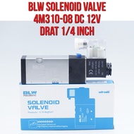 BLW Solenoid Valve 4M310-08 4M310 - 08 DC 12V Thread 1/4" 1/4 inch DC12V DC12 Direct Valve For Pneum