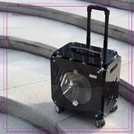 Pet Stroller Pull Rod Pet Carrier Porous Breathable Transparent Cat Bag Flexible Universal Wheel Cat