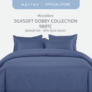 Epitex (With Quilt Cover) 980TC Silkysoft Fitted Bedsheet | Microfiber Bedset
