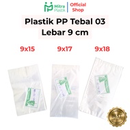PP Plastic Width 9 Thickness 03 9x15 9x17 9x18 Transparent Clear Plastic Bag