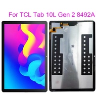 สำหรับแท็บ TCL 10L เจน2 8492A 8492 10.1 "สัมผัสหน้าจอ LCD หน้าจอดิจิตอลการเปลี่ยนแผงประกอบกระจก