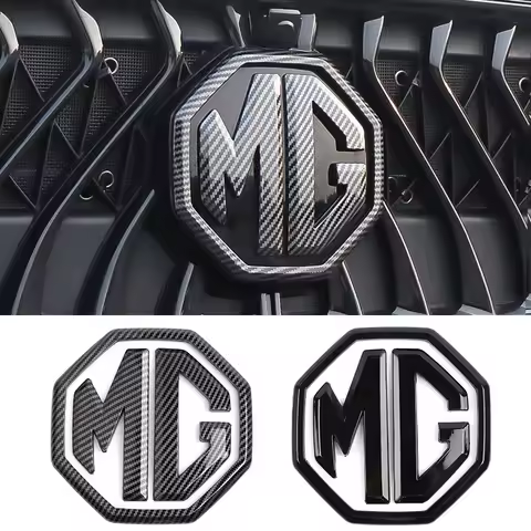 Car Front Rear Logo Emblem Stickers Steering Wheel Sticker Accessories For MG ZS MG5 MG6 MG7 MG HS M
