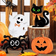 👻Happy Halloween🎃Wooden Halloween tray three-dimensional ornaments holiday decoration hanging cute g