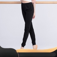 Adult dance pants aerobics bottom body dance black slim fitness pants