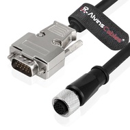 3M/9.84ft M12 A-Code 12Pin Female to DB15 Power Trigger Data Cable HighFlex SYNC