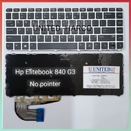 Hp elitebook 840 g3 745 g3 848 g3 Keyboard no pointer &amp; backlit