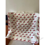 ผ้าพันคอผ้าไหม Takashi Murakami พิมพ์สองด้าน - เครื่องประดับแฟชั่นทรงสี่เหลี่ยมขนาด 90x90 ซม