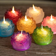 [519Positive Review]led Lotus Lamp Candle Pilot Lamp Buddha Worshiping Lamp Buddha Lamp Household Bu