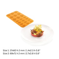 SILIKOMART BOSCO - SILICONE MOULD N.21 FOGLIE 71 X 69 H1 MM  - 60 X 37 H1 MM YELLOW
