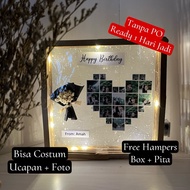 Ready, 1st anniversary process!! Flowers In Frame anniversary Gift Birthday Gift/ Graduation Gift/ H