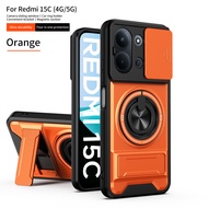 For Xiaomi Poco C85 Case Poco C85 Cover Poco C85 Phone Case Magsafe Magnetic Fold Holder Military Ar