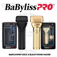 BABYLISSPRO BABFX79FSMB BLACK & GOLD FXONE ALL-METAL INTERCHANGEABLE-BATTERY SHAVER BABFXBB24